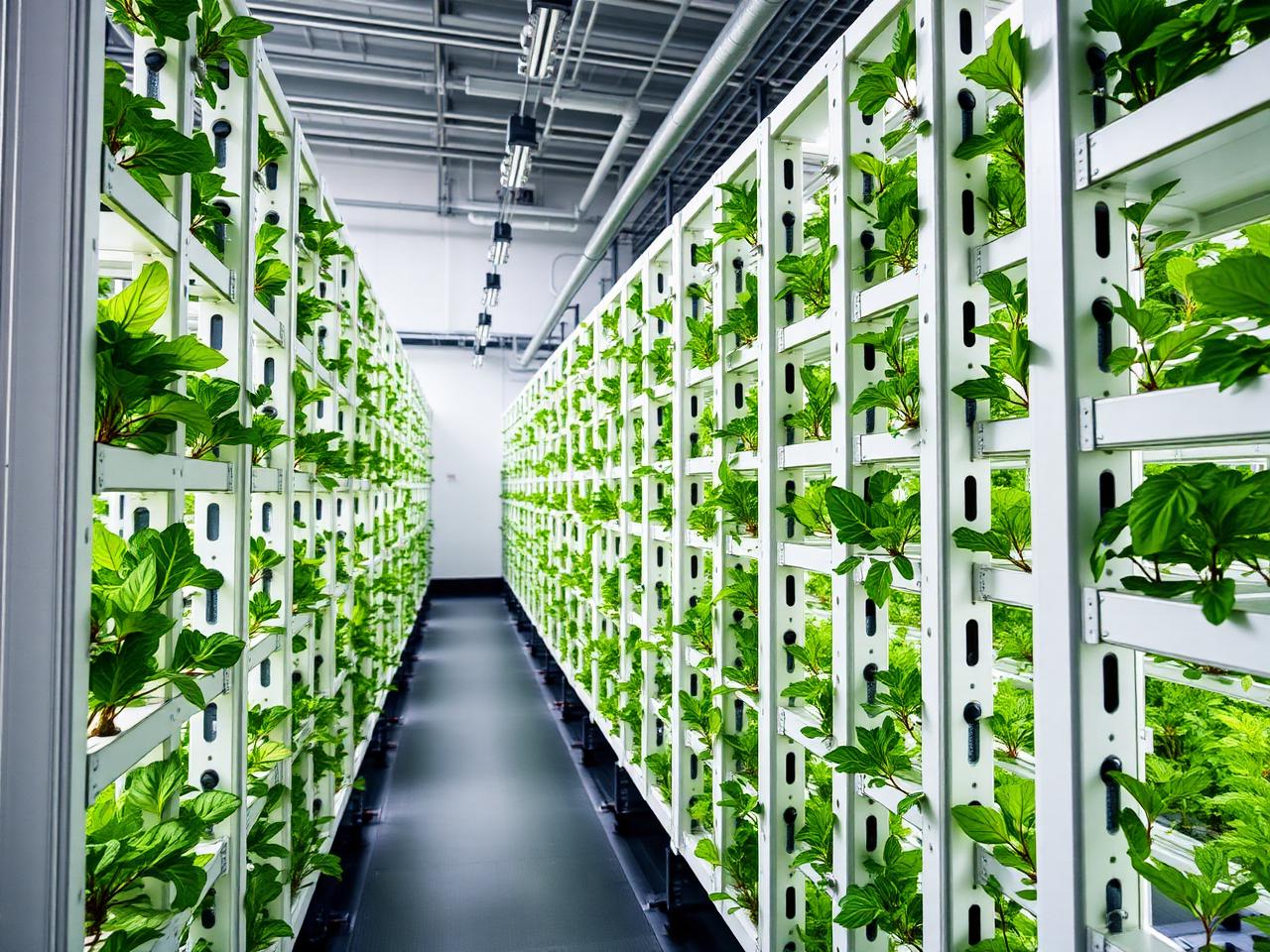 Commercial indoor vertical farming facility